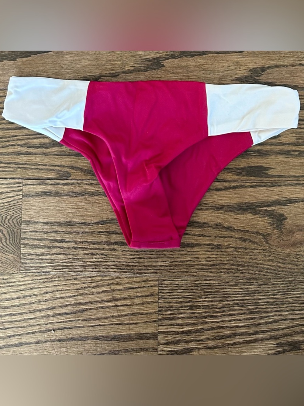 Tori Praver Macie Bikini Bottom in Cranberry, NWT